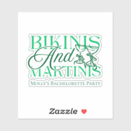 ビキニとマティーニ - オーダーメイドのハッピーアワー シール