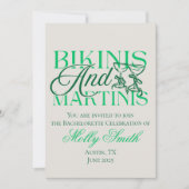 ビキニとマティーニ - オーダーメイドのハッピーエンドパーティー 招待状 (正面)