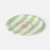 ビキニとマティーニ ザ・バッハ・クラブ グリーンストライプ ペーパープレート (アングル)