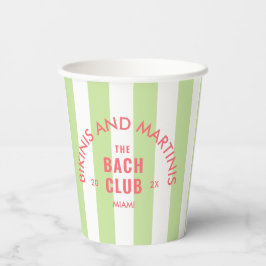 ビキニとマティーニ ザ・バッハ・クラブ グリーンストライプ 紙コップ
