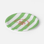 ビキニとマティーニ ザ・ビーチ・クラブ グリーンストライプ ペーパープレート (アングル)
