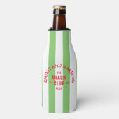 ビキニとマティーニ ザ・ビーチ・クラブ グリーンストライプ ボトルクーラー (ボトル正面)