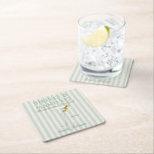 ビキニとマティーニ スクエアペーパーコースター (インサイチュ)