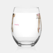 ビキニとマティーニ ビキニ水着 ファッション ステムなしワイングラス (左)