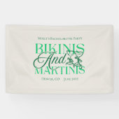 ビキニとマティーニ - 楽しいブライズパーティー 横断幕 (横)