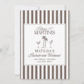 ビキニとマルティニのエレガントヴィンテージバチェロレッテ シーズンカード (正面)