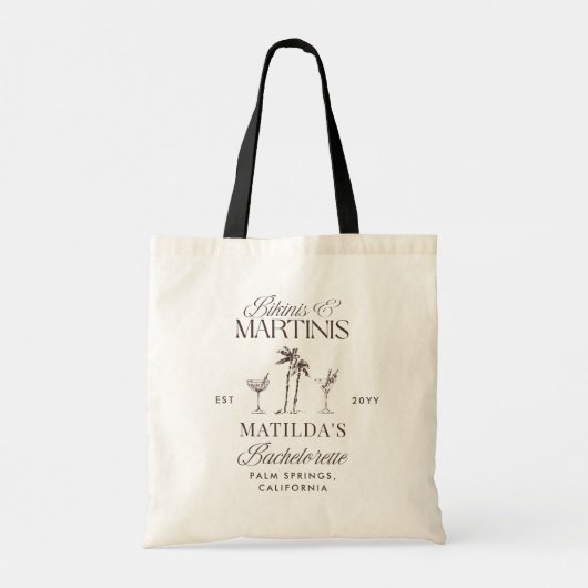 ビキニとマルティニのエレガントヴィンテージバチェロレッテ トートバッグ (裏面)