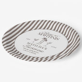 ビキニとマルティニのエレガントヴィンテージバチェロレッテ ペーパープレート (アングル)