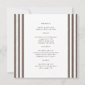 ビキニとマルティニのエレガントヴィンテージバチェロレッテ 招待状 (裏面)