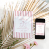 ビキニとマルティニのエレガントヴィンテージバチェロレッテ 招待状