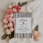 ビキニとマルティニのエレガントヴィンテージバチェロレッテ 招待状