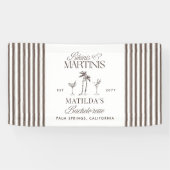 ビキニとマルティニのエレガントヴィンテージバチェロレッテ 横断幕 (横)