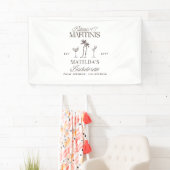 ビキニとマルティニのエレガントヴィンテージバチェロレッテ 横断幕 (インサイチュ)