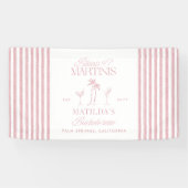 ビキニとマルティニのエレガントヴィンテージバチェロレッテ 横断幕 (横)