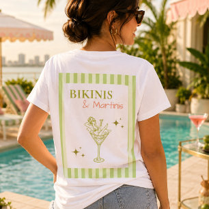 ビキニとマルティーニのバチェラー・パーティ ビーチ・バッシュ Tシャツ