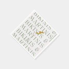 ビキニとマルティーニ スタンダードカクテルナプキン