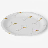 ビキニとマルティーニ ペーパープレート (アングル)