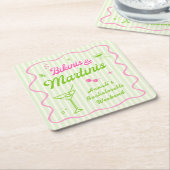 ビキニとマーティンの独身最後の夜 スクエアペーパーコースター (アングル)