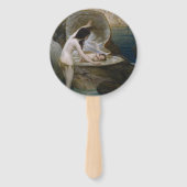 ビキニのニンフに Seashellで発見された水の赤ちゃん ハンドファン (裏面)