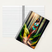 ビキニのノートブックに着た超現実的な少女 ノートブック (内側)