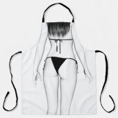 ビキニのハイ鍵ガール エプロン (正面)