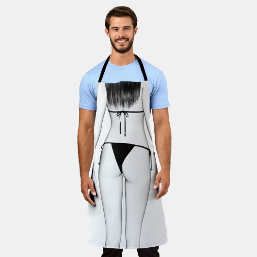 ビキニのハイ鍵ガール エプロン (着用した状態)