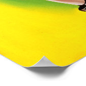 ビキニのブルネットがピン留め ポスター (角)