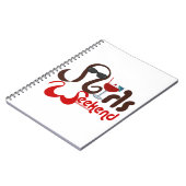 ビキニのブルネット – 女子ウィークエンドおもしろい! ノートブック (左側)