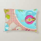 ビキニのプール女子ビーチ アクセントクッション (裏面)