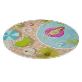 ビキニのプール女子ビーチ カッティングボード (角)