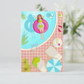 ビキニのプール女子ビーチ サンキューカード (スタンド正面)