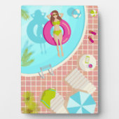 ビキニのプール女子ビーチ フォトプラーク (正面)