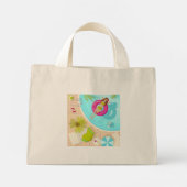 ビキニのプール女子ビーチ ミニトートバッグ (裏面)