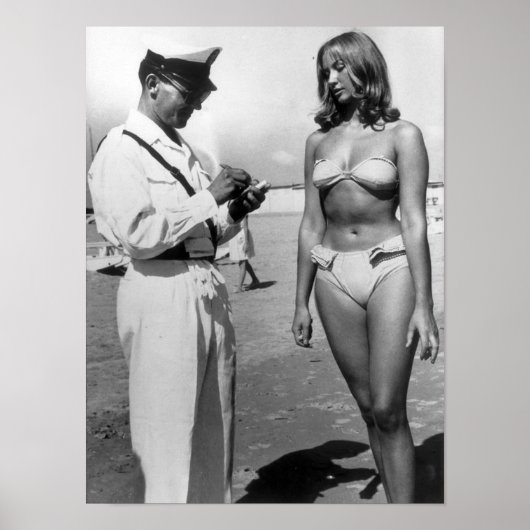 ビキニの女がチケット ポスター (正面)