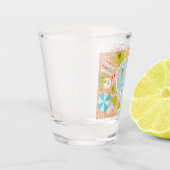 ビキニの女の子と男遊のスイミングプールゲーム ショットグラス (左)