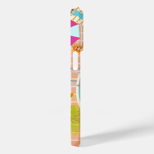 ビキニの女の子と男遊のスイミングプールゲーム Case-Mate iPhoneケース (裏面 / 右)