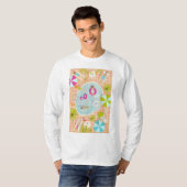 ビキニの女の子と男遊のスイミングプールゲーム Tシャツ (正面フル)