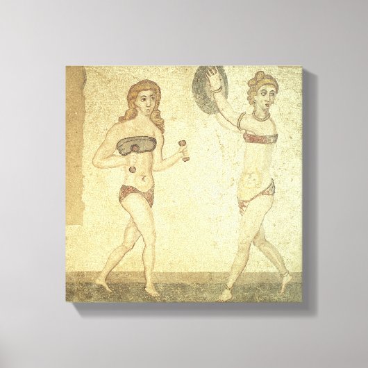 ビキニの女性 キャンバスプリント (正面)