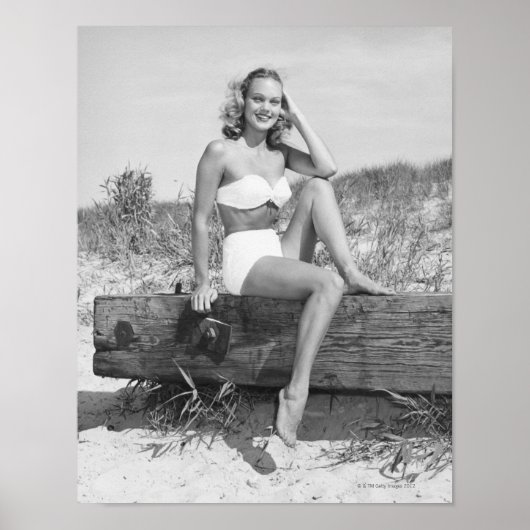 ビキニの女性 ポスター (正面)