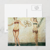 ビキニの女性 ポストカード (正面/裏面)