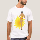 ビキニの女性 Tシャツ (正面)