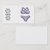 ビキニの水着が付いている名刺 名刺 (正面/裏面)