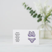 ビキニの水着が付いている名刺 名刺 (スタンド正面)