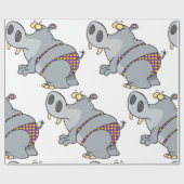 ビキニの海馬 ラッピングペーパー (フラット)