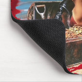 ビキニの熱い飛び込みの可愛い人 マウスパッド (コーナー)