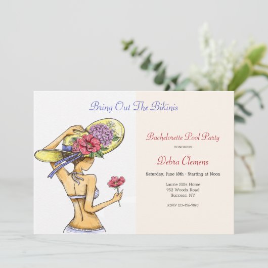 ビキニの美女 招待状 (スタンド正面)