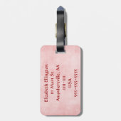 ビキニの荷物のラベルは個人化なります ラゲッジタグ (裏面縦)