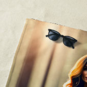 ビキニの超現実的な女の子ビーチタオル ビーチタオル (インサイチュ)