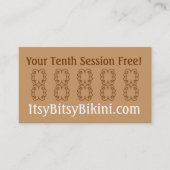 ビキニの黄色 名刺 (正面)