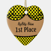 ビキニの黒い水玉模様 セラミックオーナメント (右)